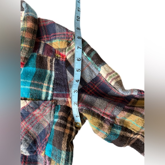 We The Free Lost In Plaid Patchwork Medium Great used condition button up top - Picture 9 of 14